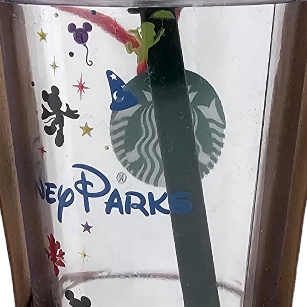NEW Starbucks Christmas Ornament Disney Parks 2015 Clear Cold Cup with Mickey - Picture 7 of 9